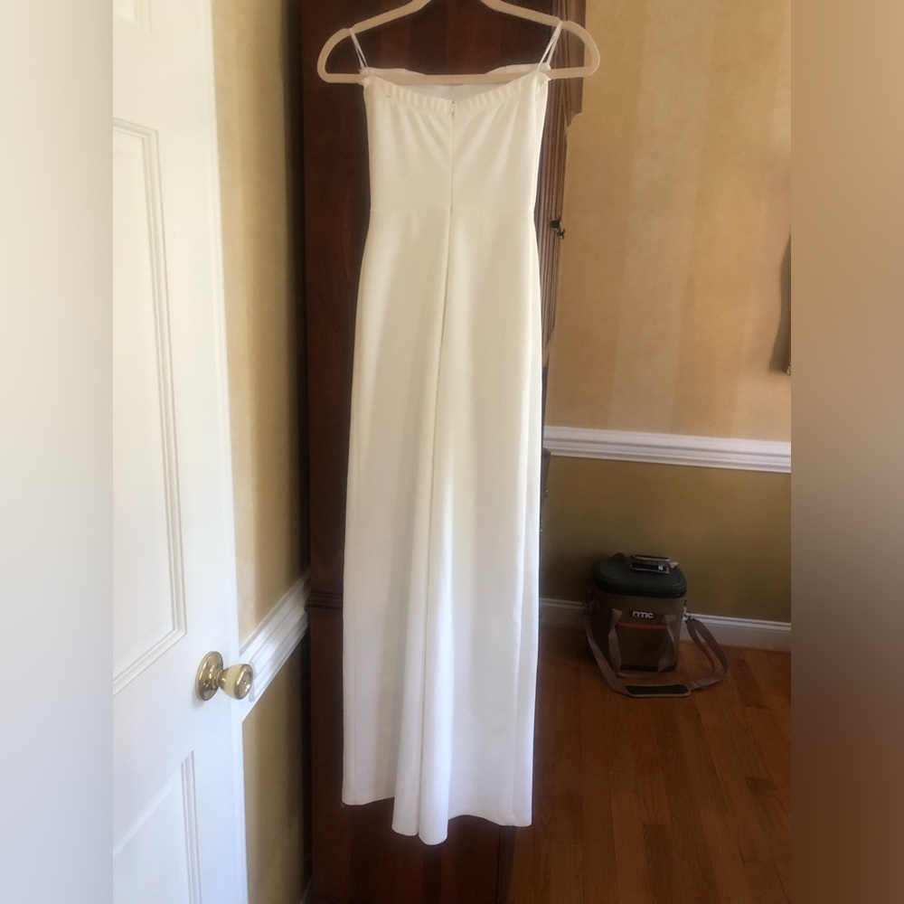 Lulus white Strapless Wide-Leg Jumpsuit - Picture 4 of 6
